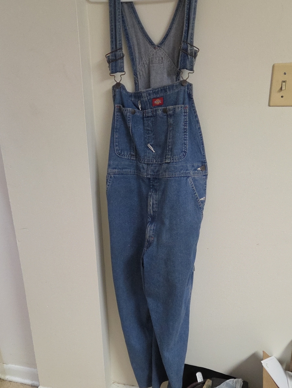 Dickies Blue Relaxed Men's Denim Overalls